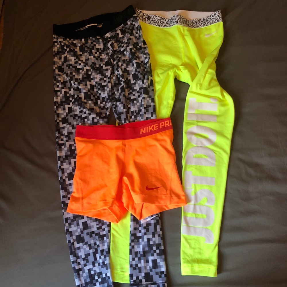 Nike tights lot of 3